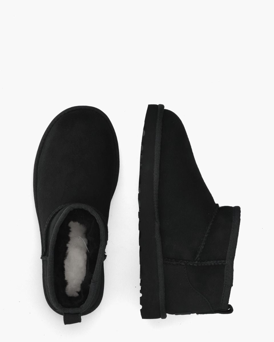 Classic Ultra Mini Boot Black Dames Enkelboots