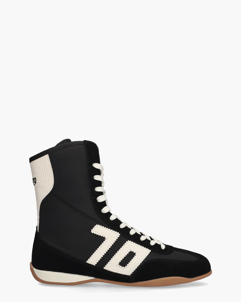 Boxeur H Zwart/Off-White Damessneakers