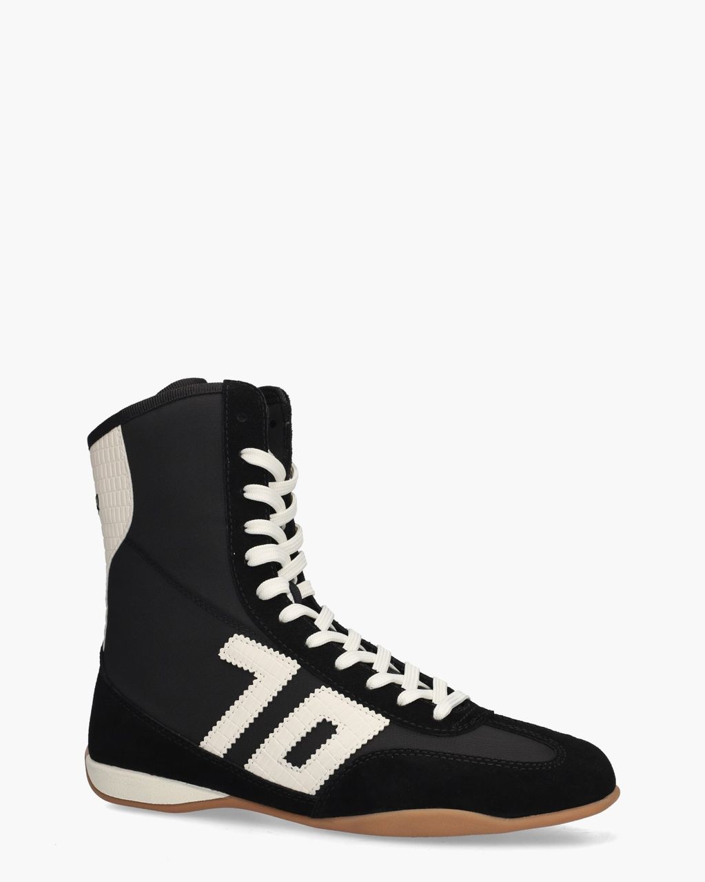Boxeur H Zwart/Off-White Damessneakers