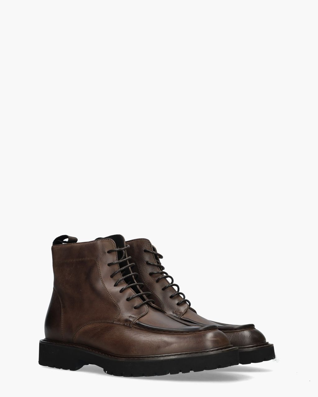 730-04 Donkerbruin Heren Veterboots
