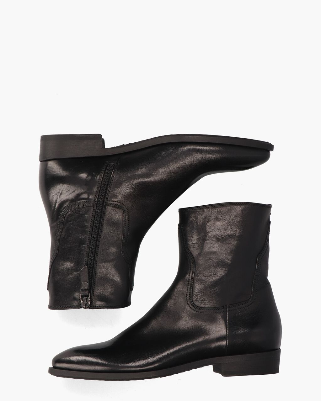 16620F Zwart Dames Enkelboots