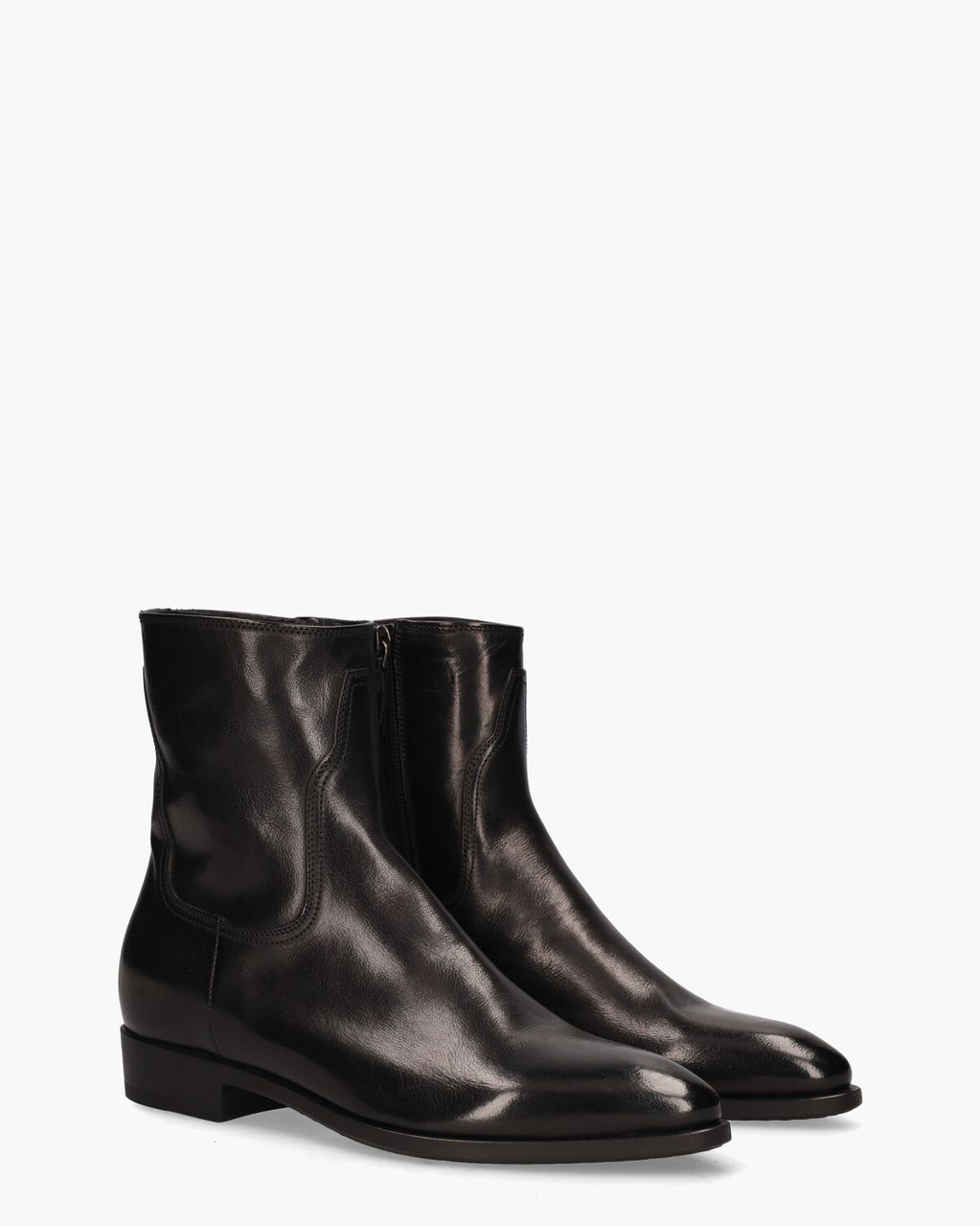 16620F Zwart Dames Enkelboots