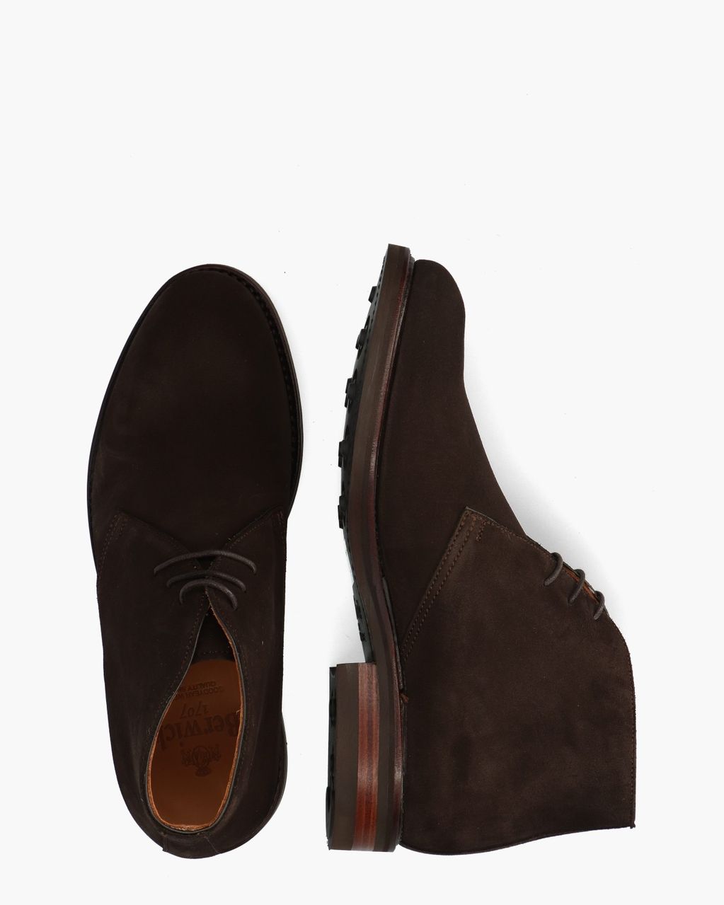 320-K4 Donkerbruin Heren Veterschoenen
