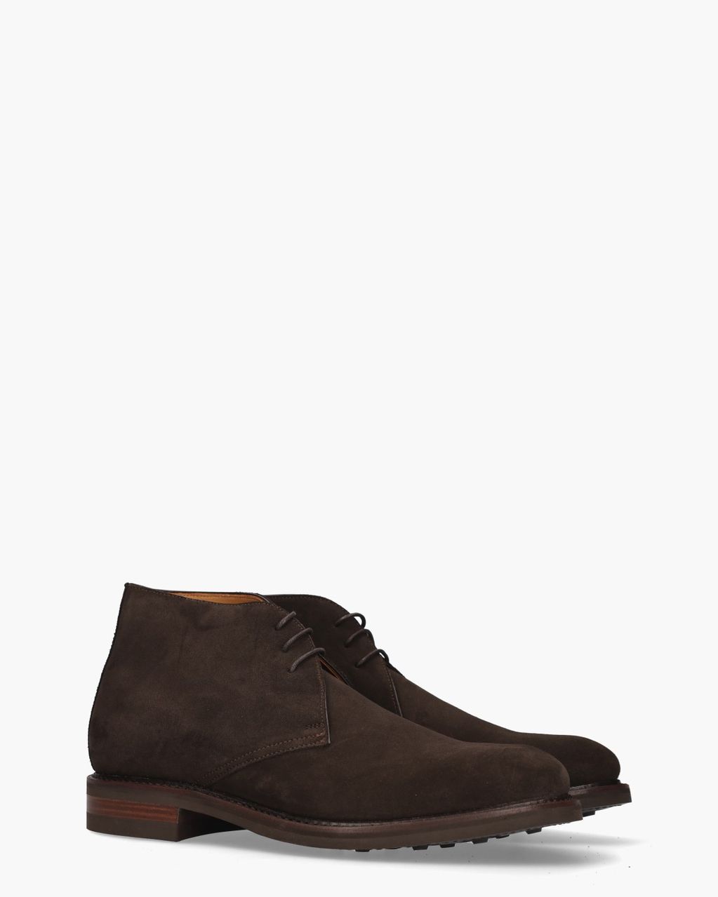 320-K4 Donkerbruin Heren Veterschoenen