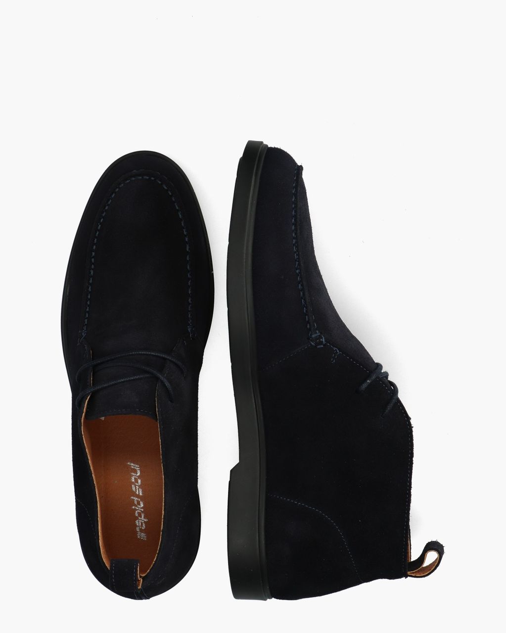 Adrean Donkerblauw Heren Veterschoenen