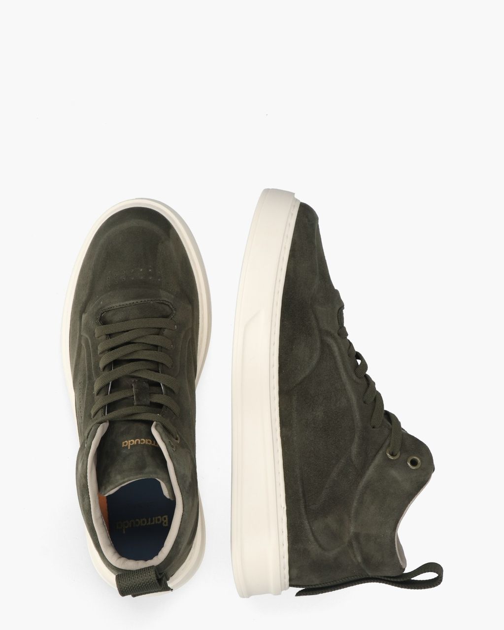 BU3591 Donkergroen Herensneakers