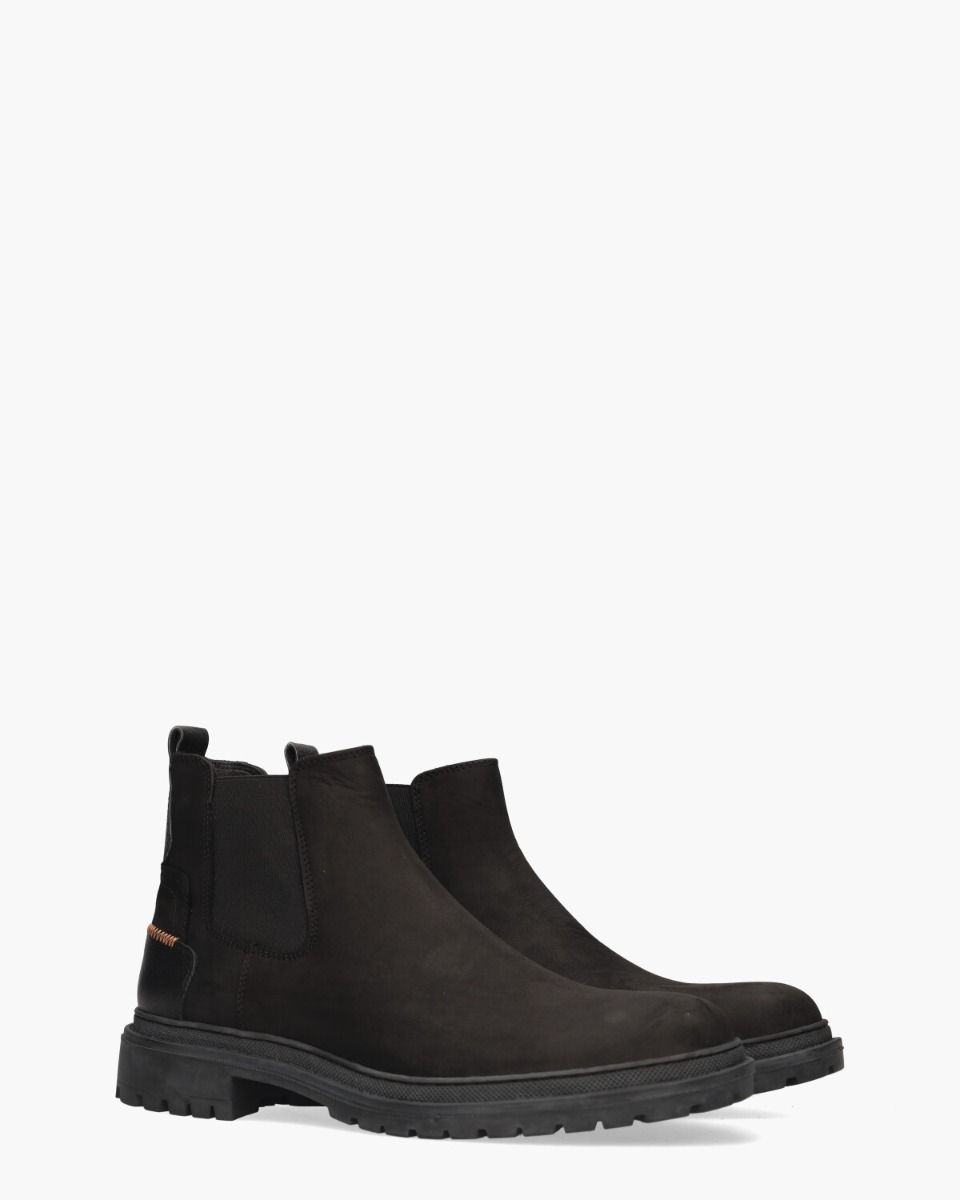 Utto Zwart Heren Chelseaboots