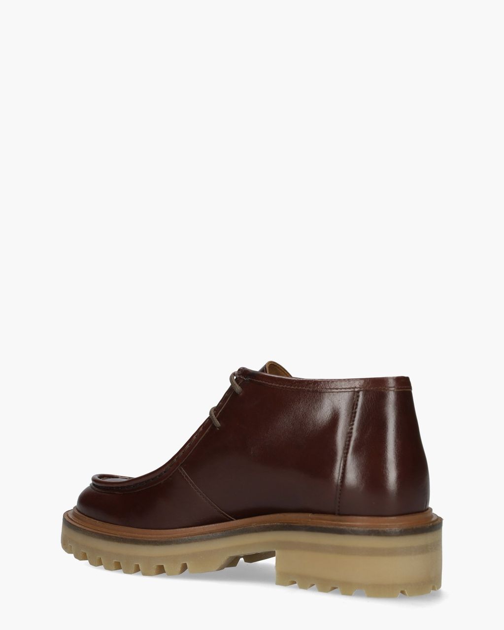 A9111 Donkerbruin Dames Veterschoenen