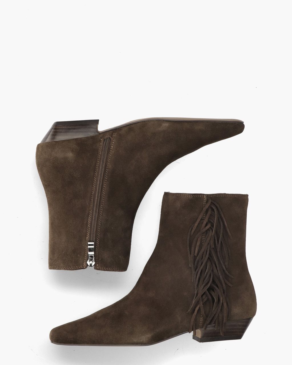 Linette Donkerbruin Dames Enkelboots