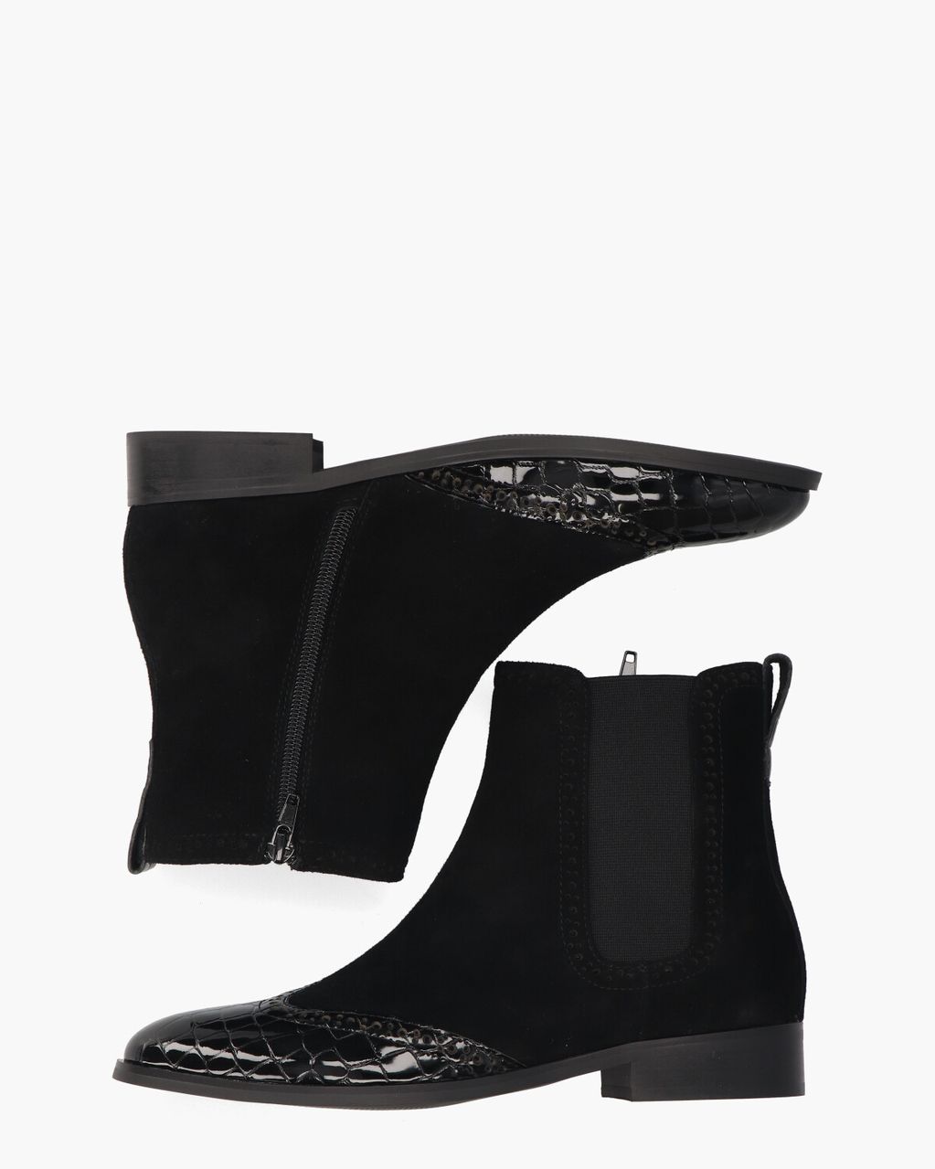 Sheralyn Zwart Dames Chelseaboots