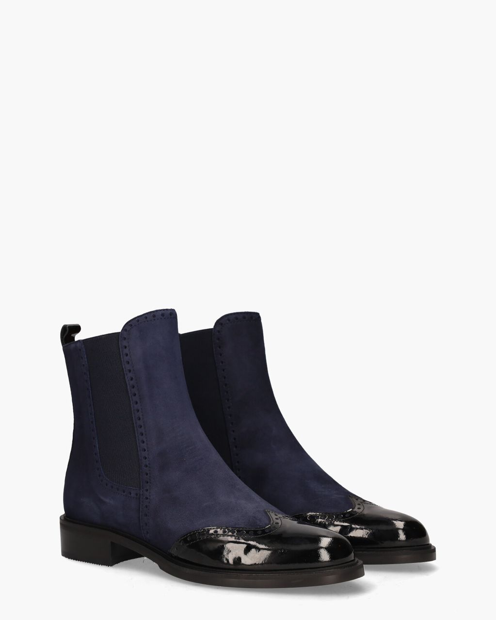 12270 Donkerblauw/Zwart Dames Chelseaboots