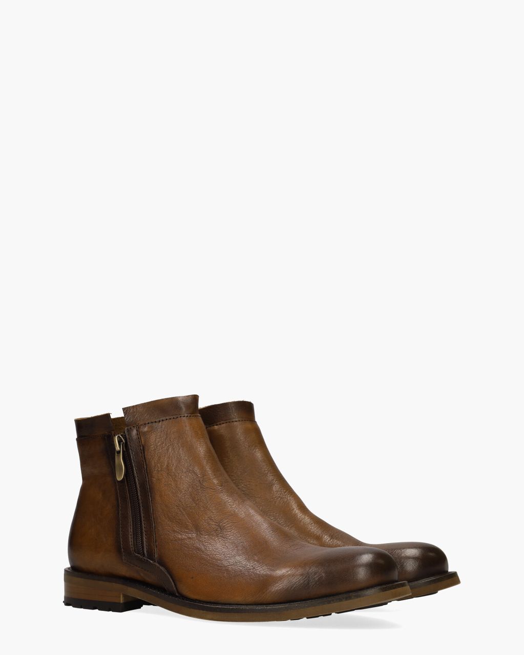Paco Cognac Heren Enkelboots