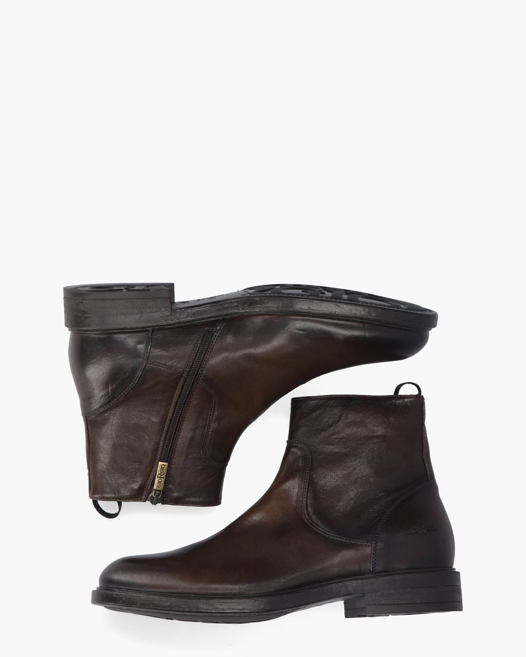 82406 Donkerbruin Heren Enkelboots
