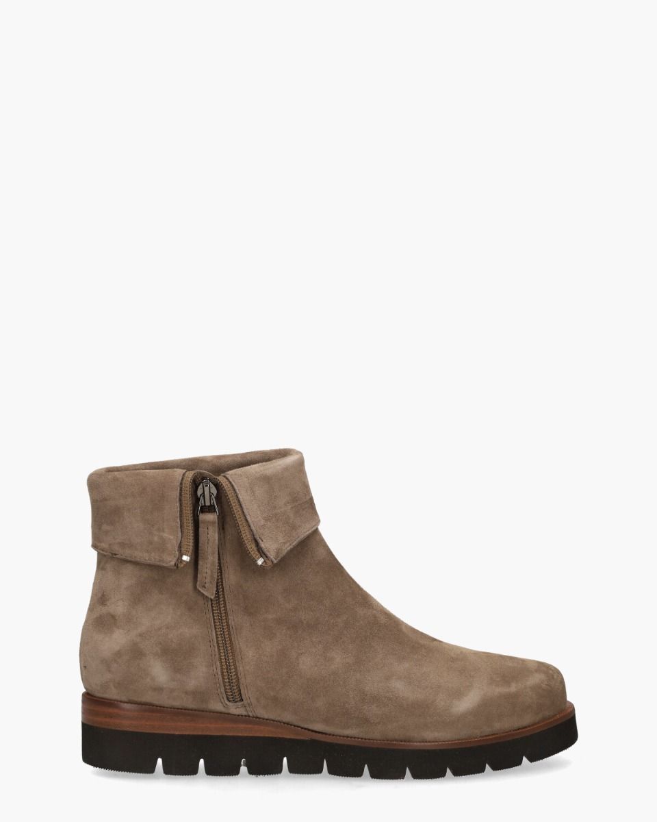 Nanet Taupe Dames Enkelboots