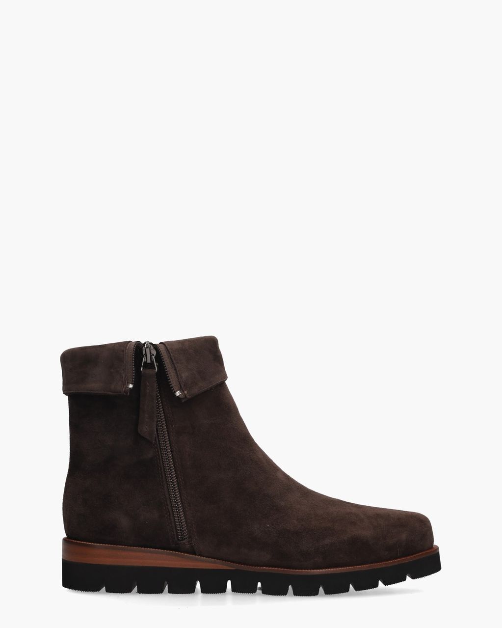 Nanet Donkerbruin Dames Enkelboots