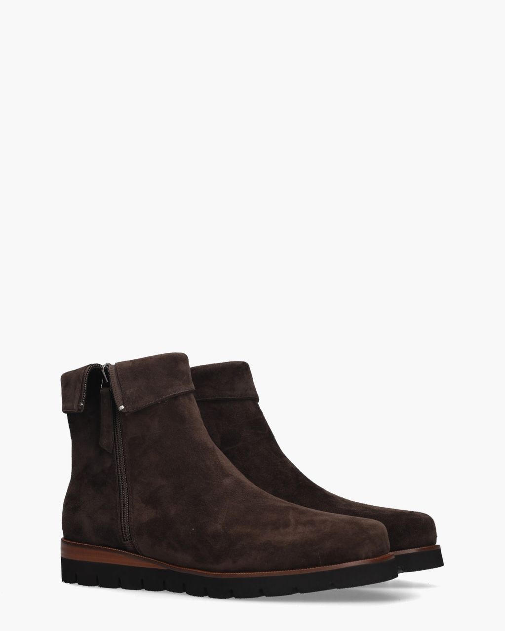 Nanet Donkerbruin Dames Enkelboots
