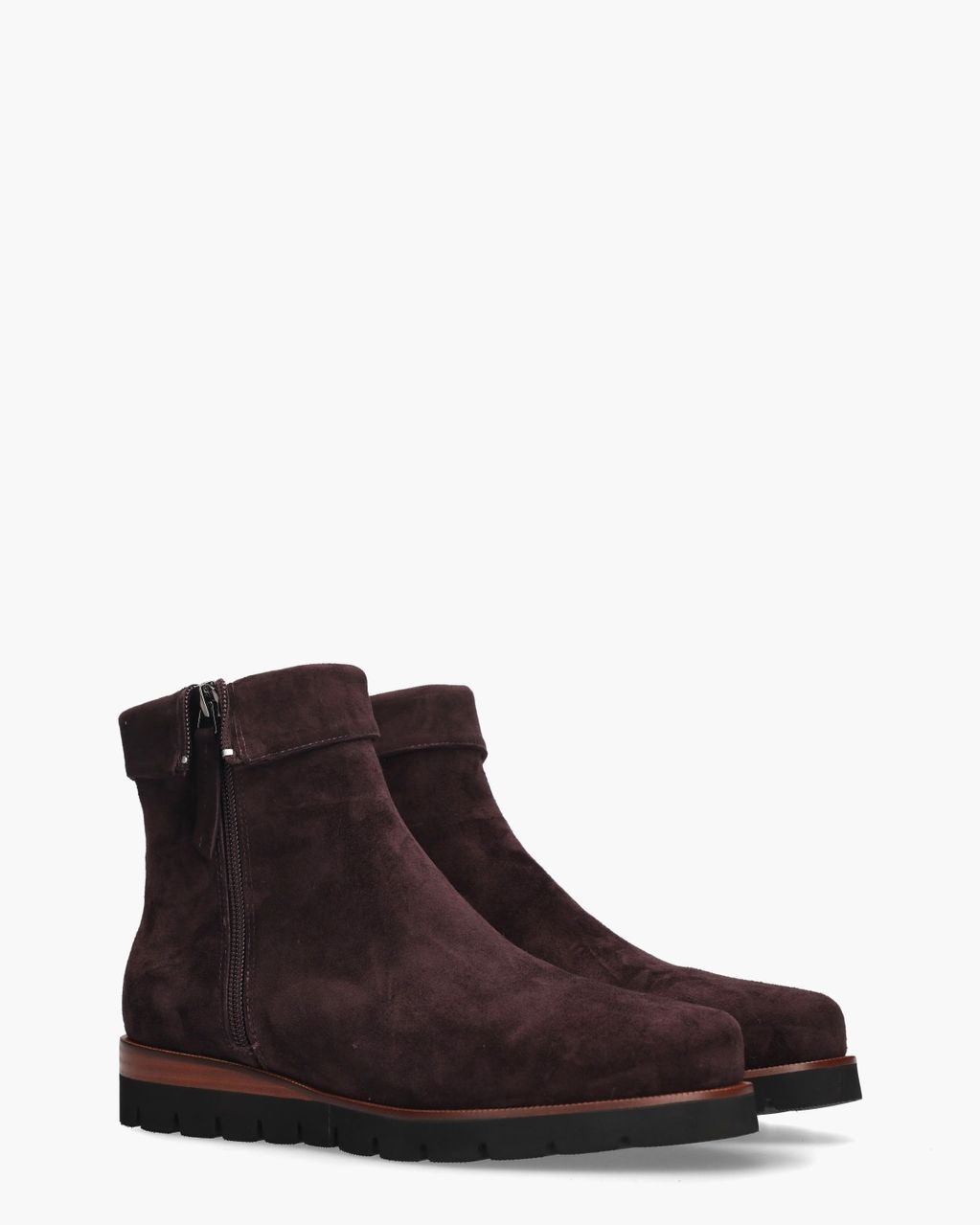Nanet Aubergine Dames Enkelboots