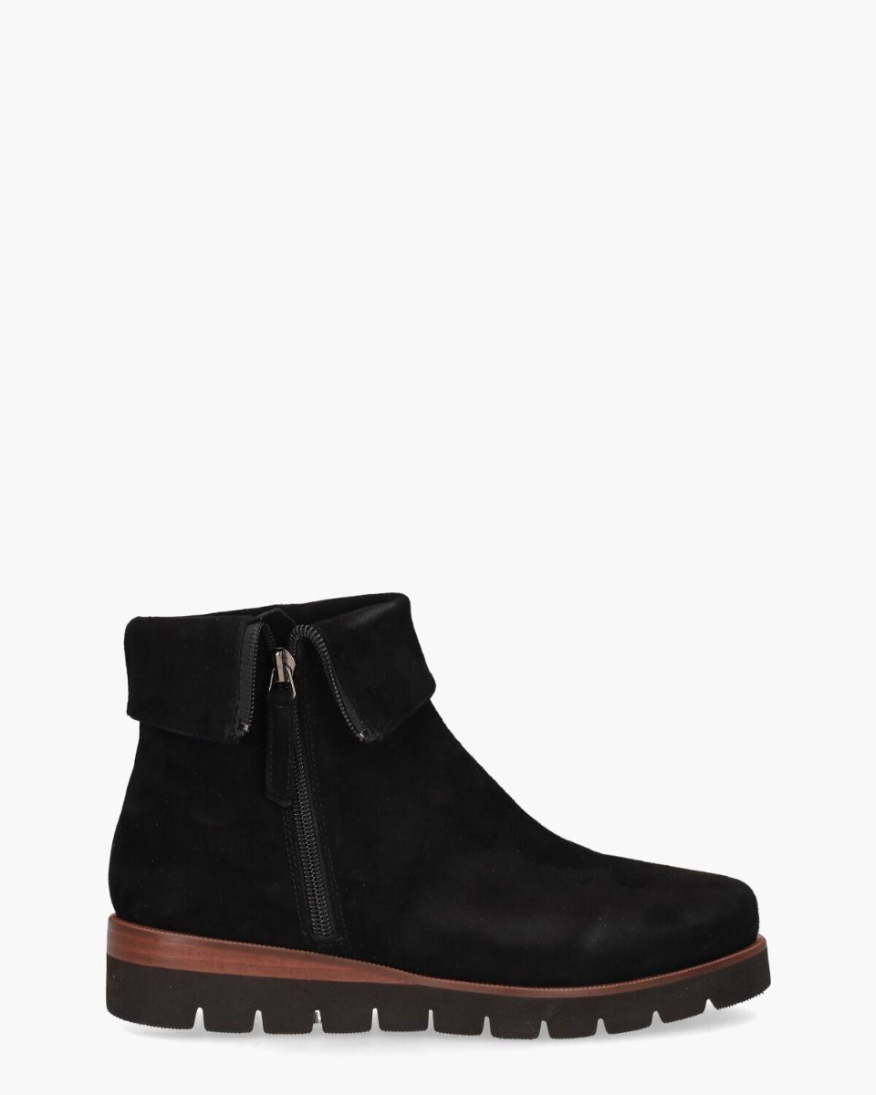 Nanet Zwart Dames Enkelboots