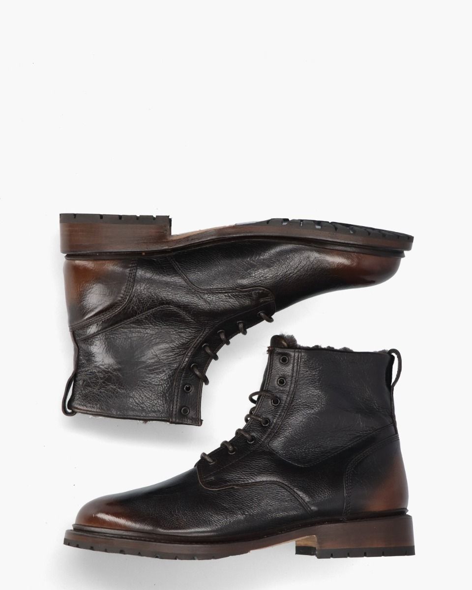 M23023 Donkerbruin Heren Veterboots