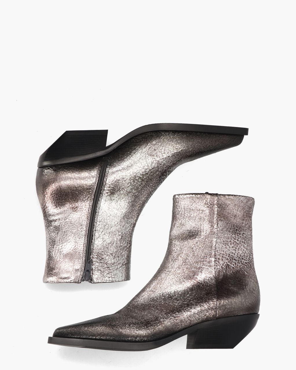 E4021 Zilver Dames Enkelboots