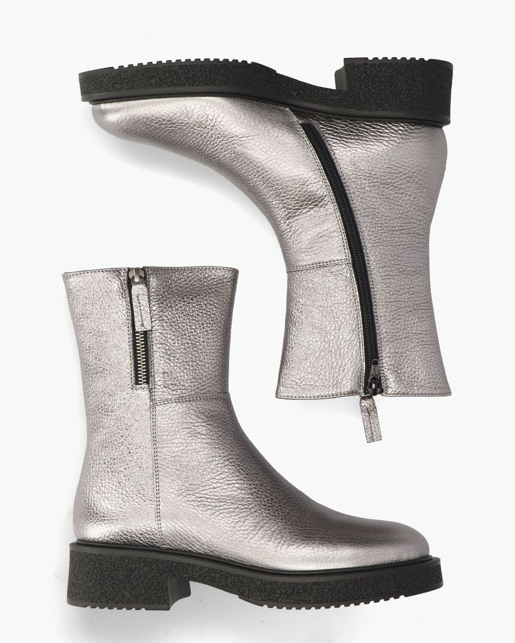 6384 Zilver Dames Enkelboots