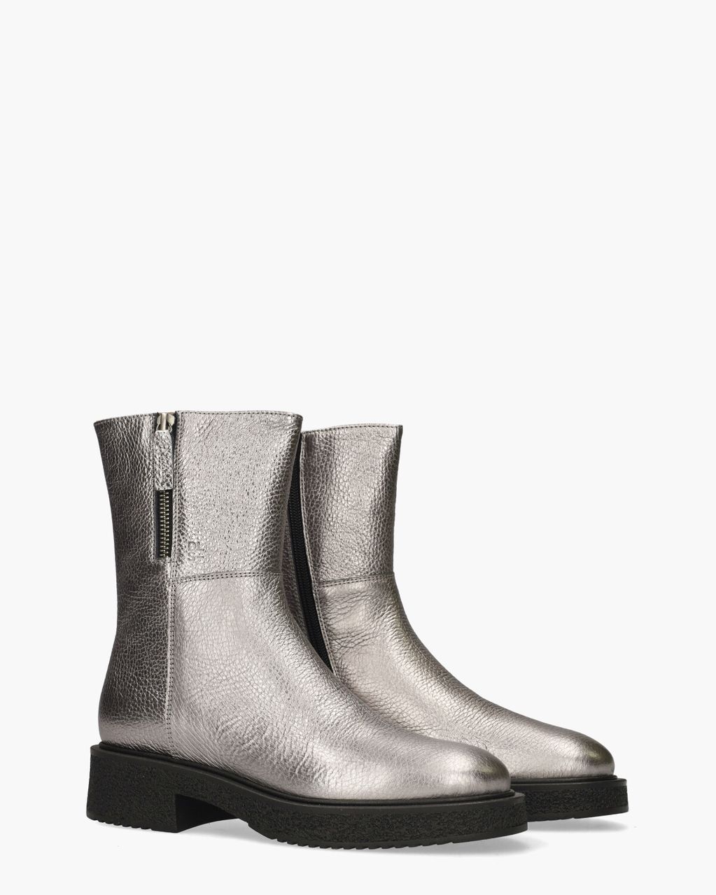 6384 Zilver Dames Enkelboots