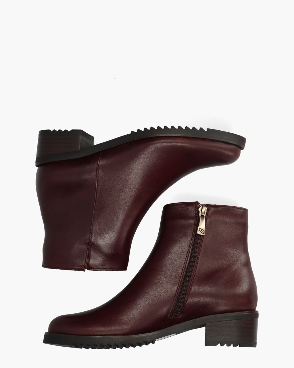 11654 Bordeauxrood Dames Enkelboots