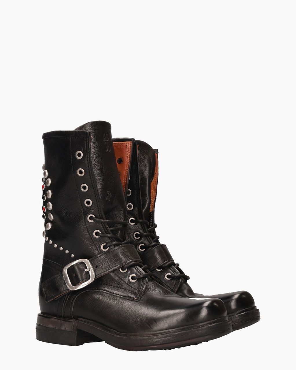 B80212 Zwart Dames Veterboots