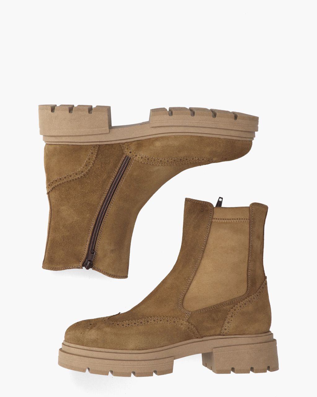 6790 Cognac Dames Chelseaboots
