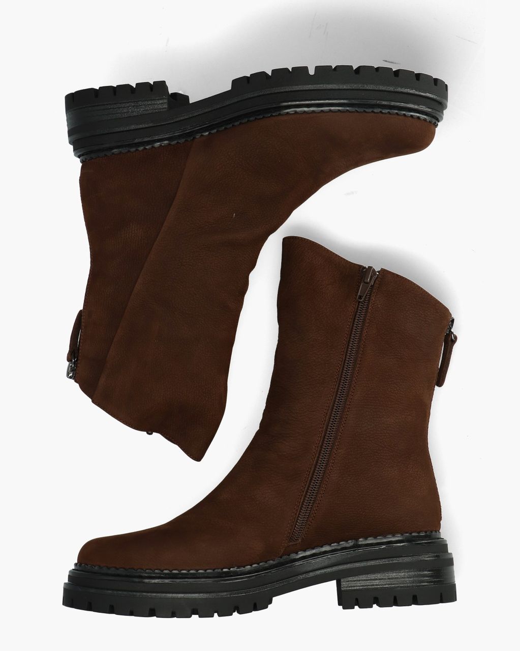Alessa Donkerbruin Dames Enkelboots