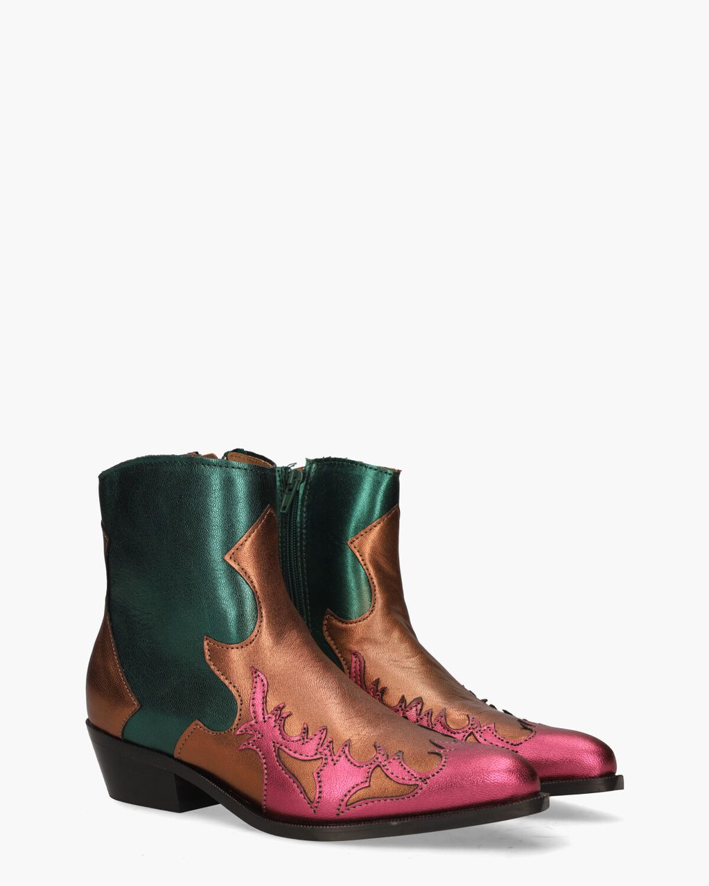Dwrs Label Monkey Multicolor Dames Enkelboots - Van Arendonk.nl