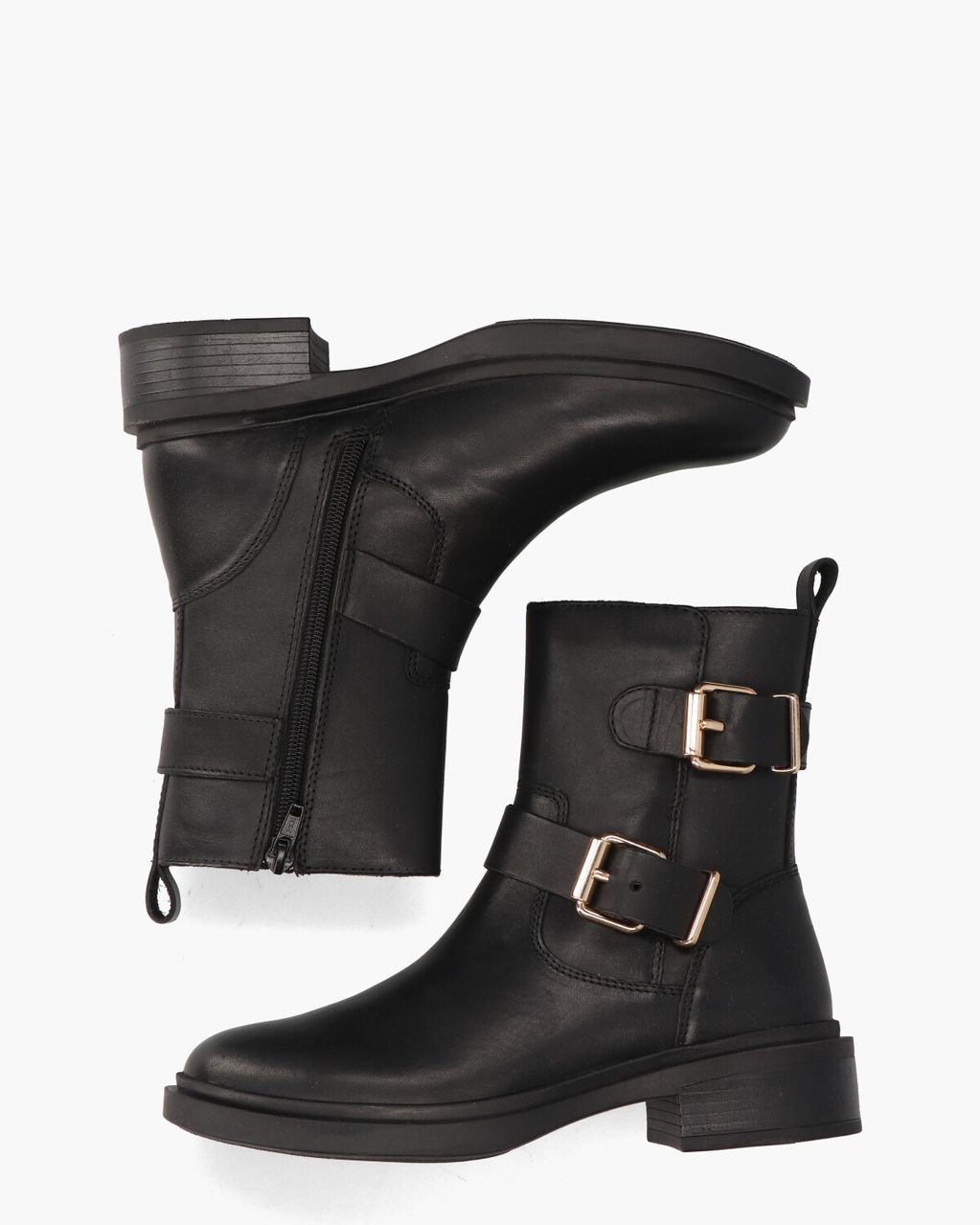 LPTIRZA-14POE Zwart Dames Enkelboots