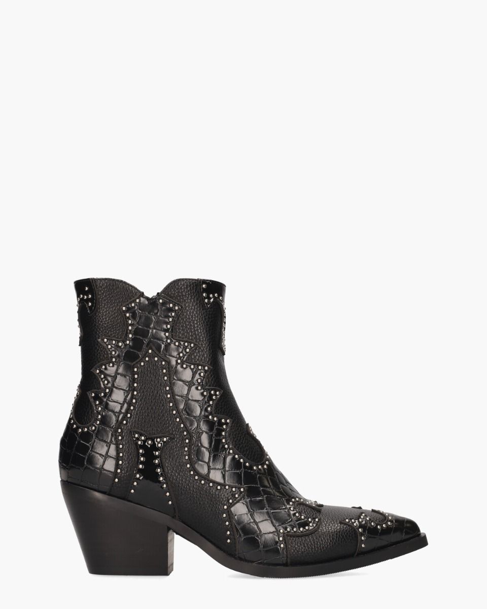 Miranda Zwart Dames Enkelboots