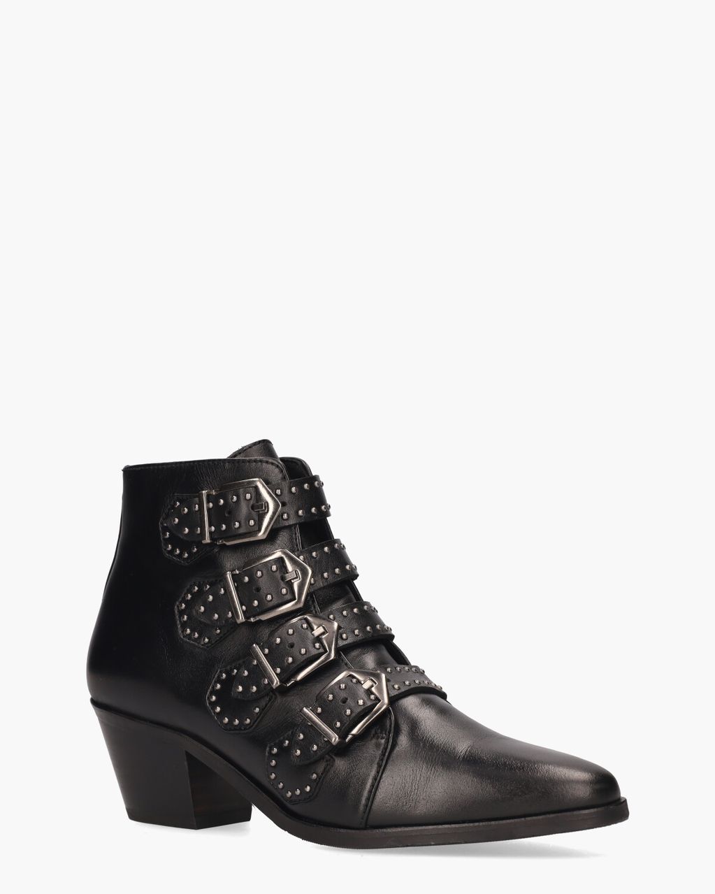 12368 Zwart Dames Enkelboots