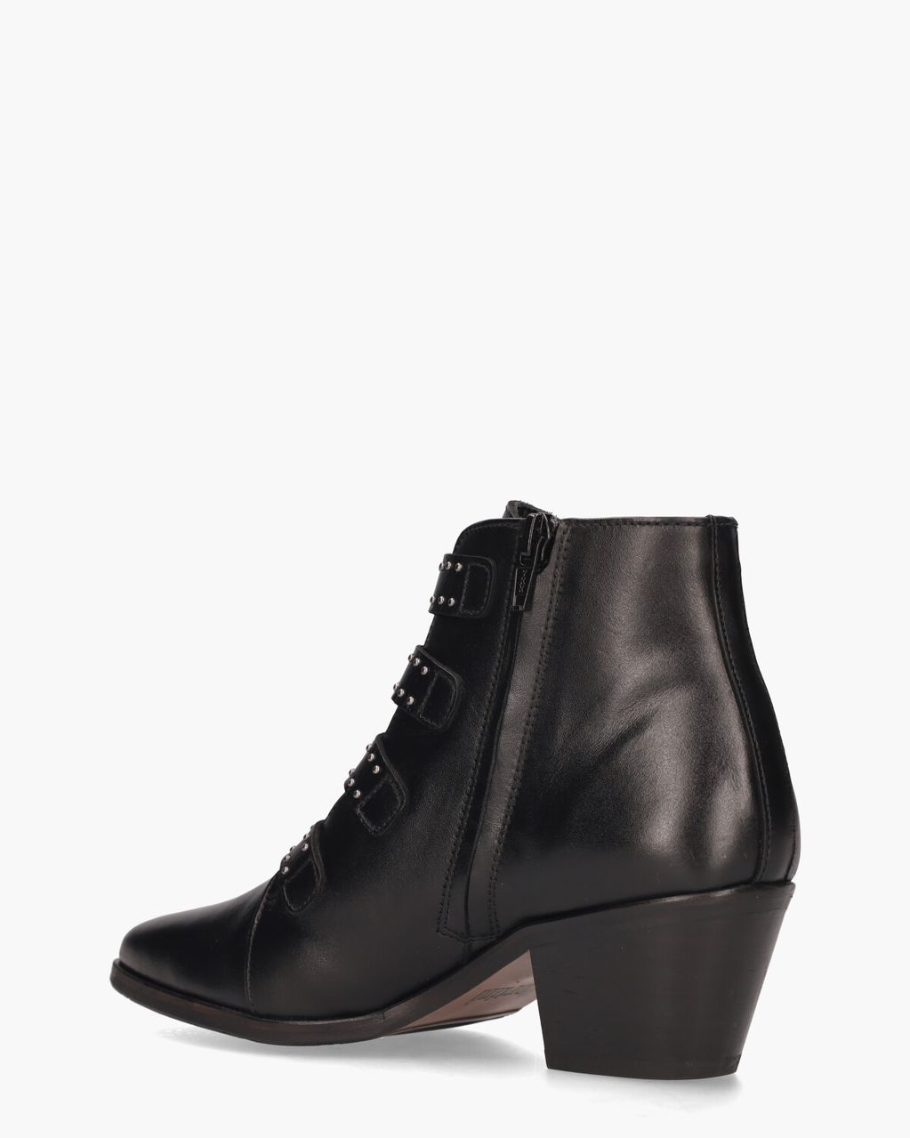 12368 Zwart Dames Enkelboots