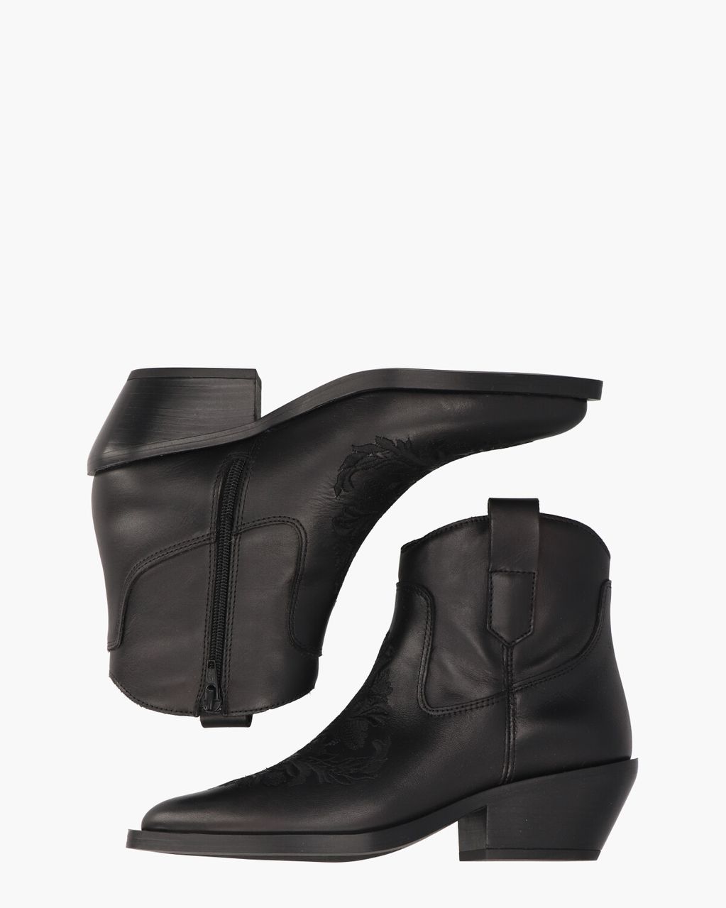 Holly 5252 Zwart Dames Enkelboots