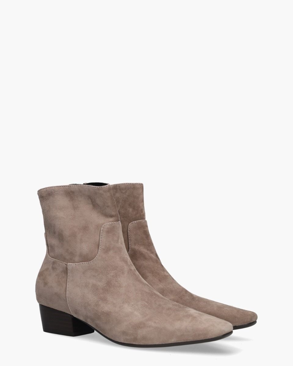 Carabella Taupe Dames Enkelboots