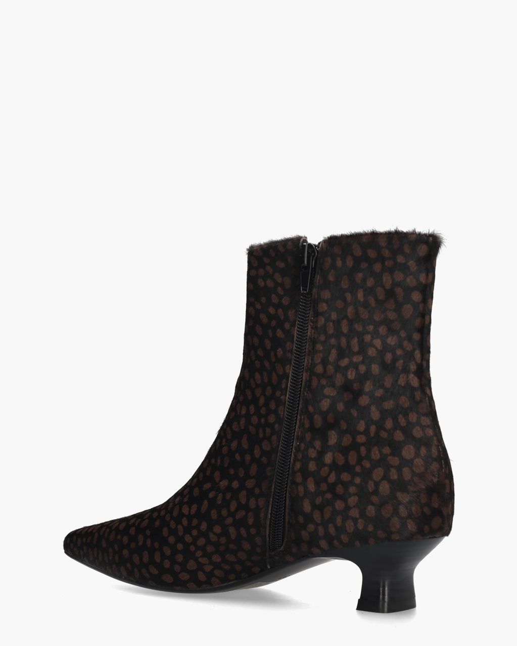 Danila Zwart/Donkerbruin Dames Enkelboots