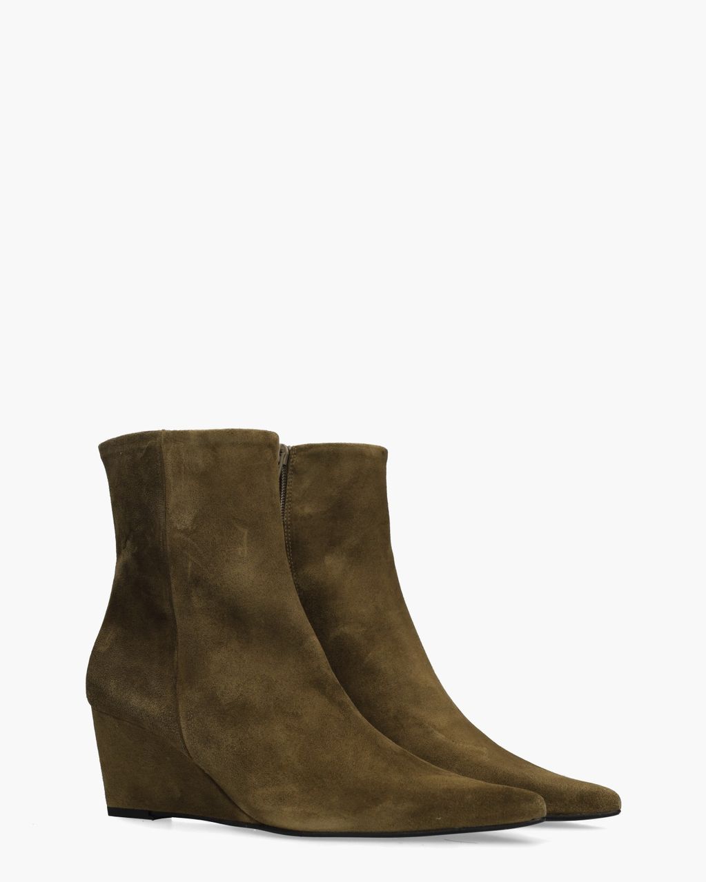 3603 Khaki Dames Enkellaarsjes
