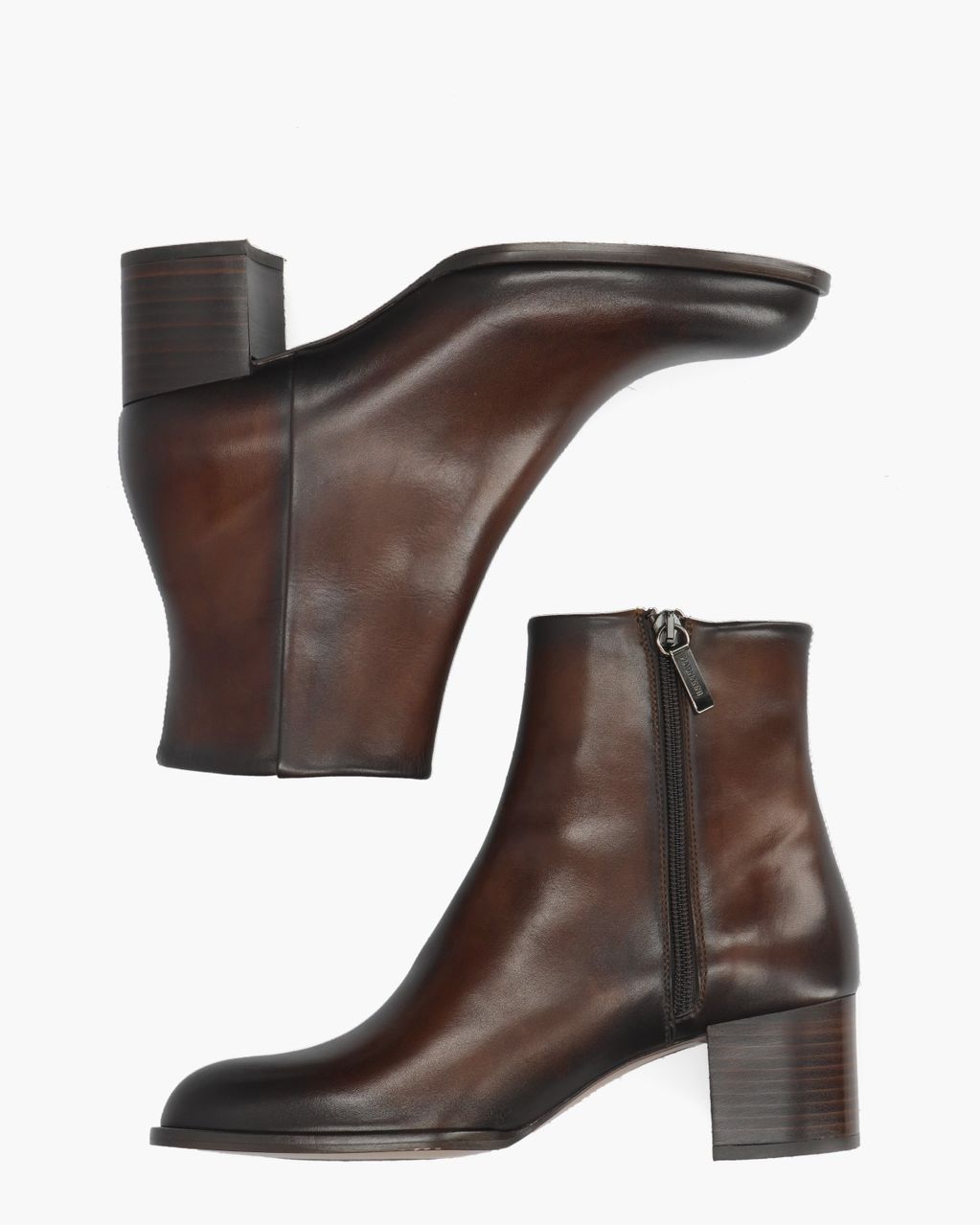 24900 Donkerbruin Dames Enkelboots