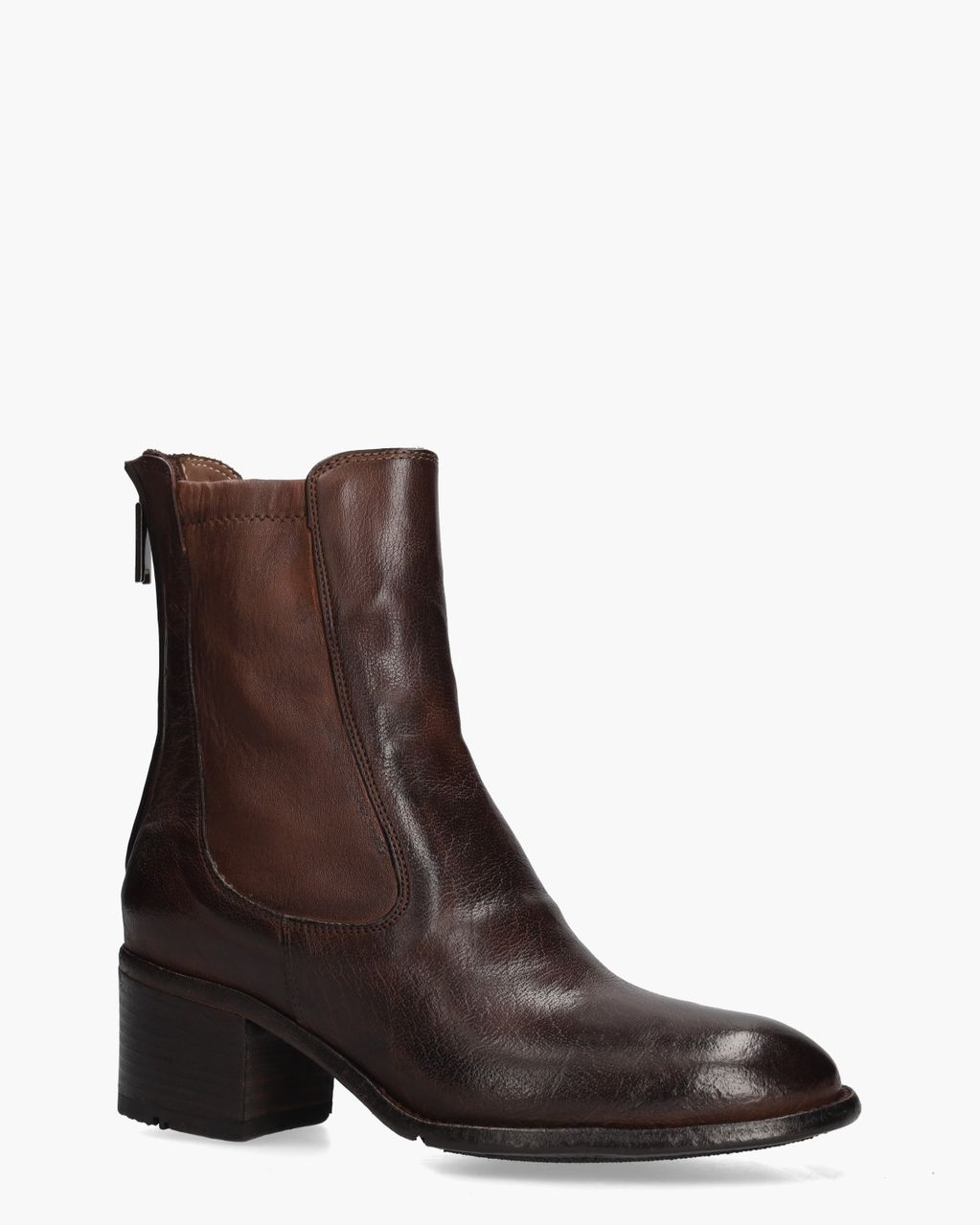 AP06A Donkerbruin Dames Chelseaboots