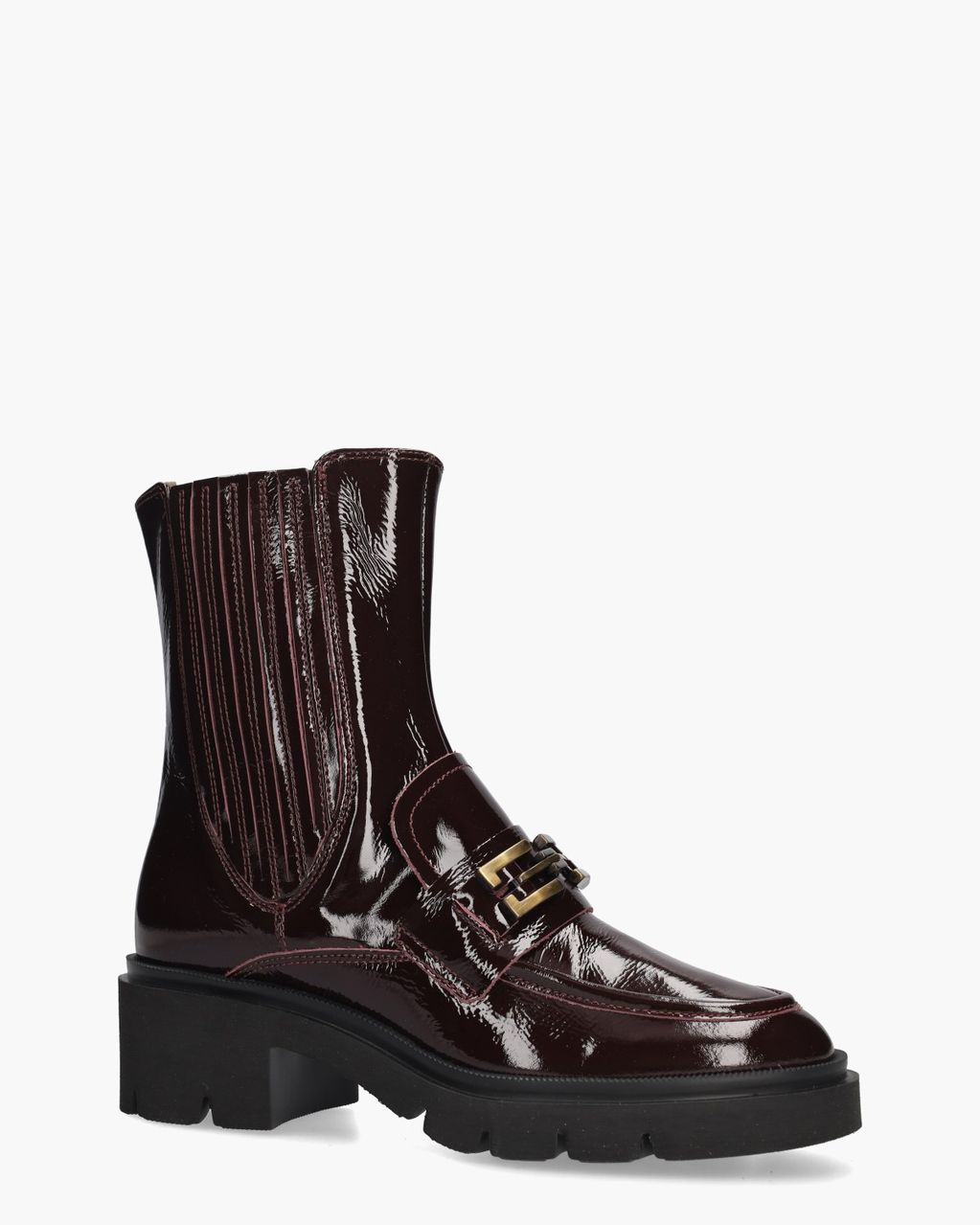 7218 Bordeauxrood Dames Chelseaboots