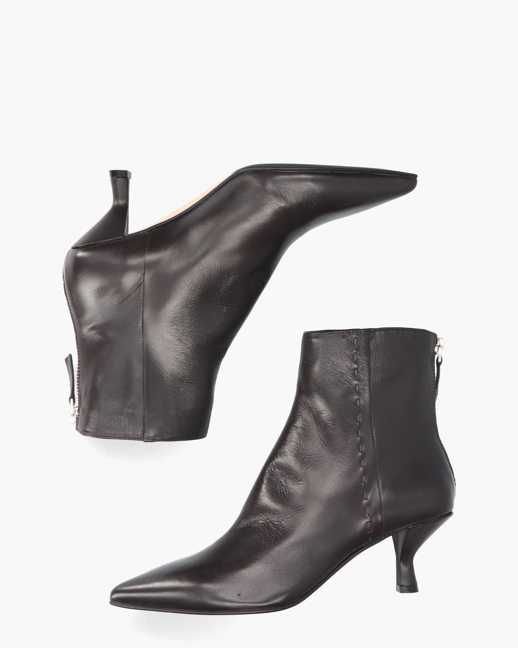 Henriette Donkerbruin Dames Enkelboots