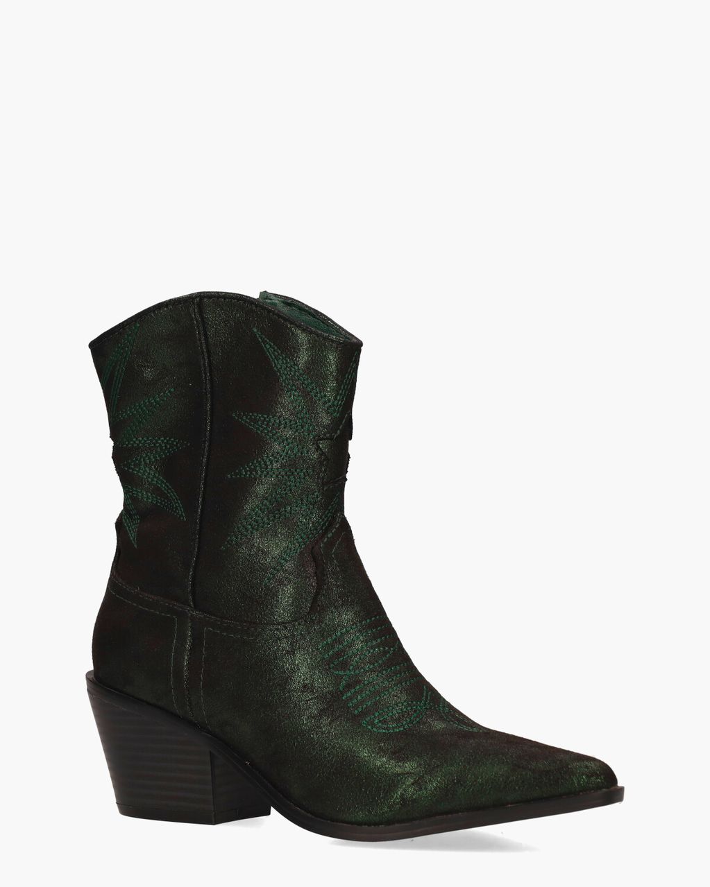 Vlinder Donkergroen Dames Enkelboots