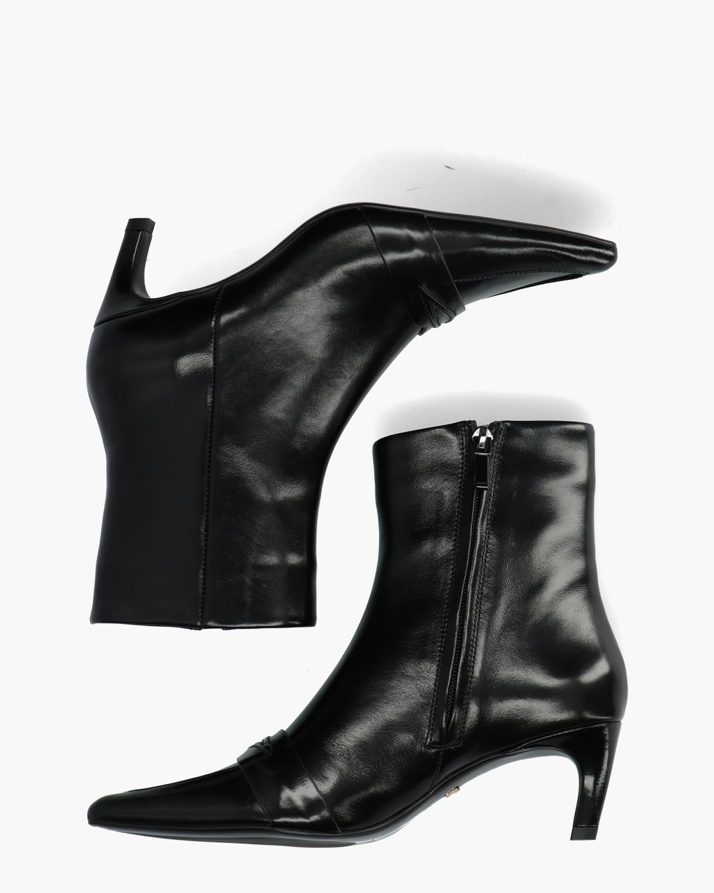 Gemma Zwart Dames Enkelboots