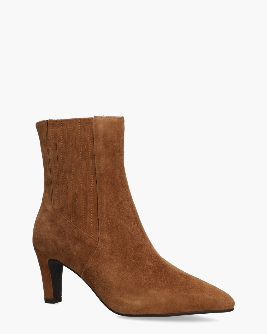 Calandra Cognac Dames Enkellaarsjes