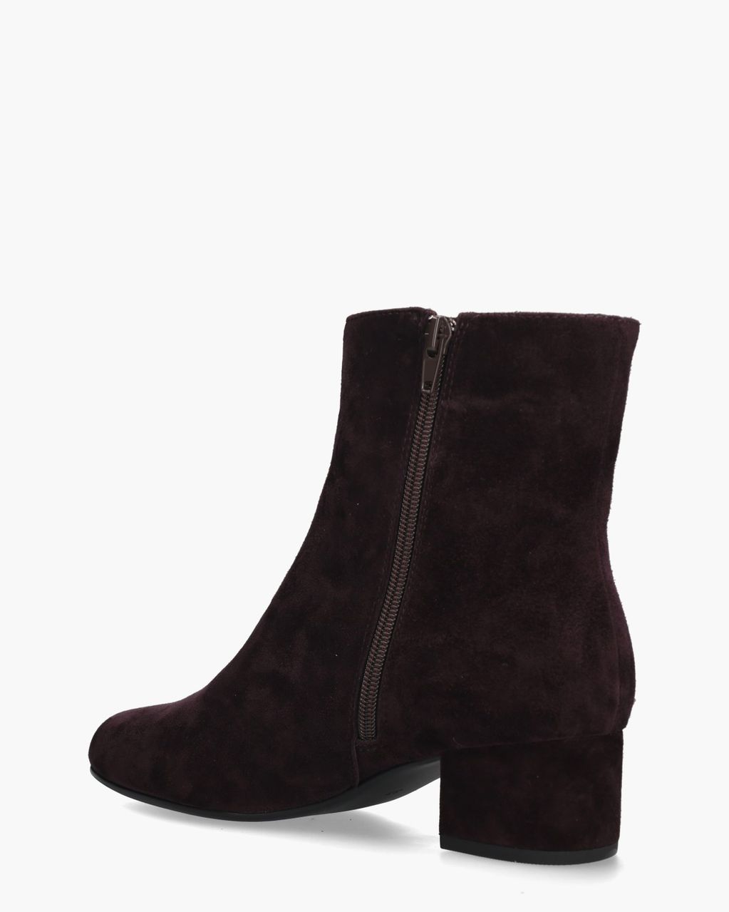 Bernarda Aubergine Dames Enkellaarsjes