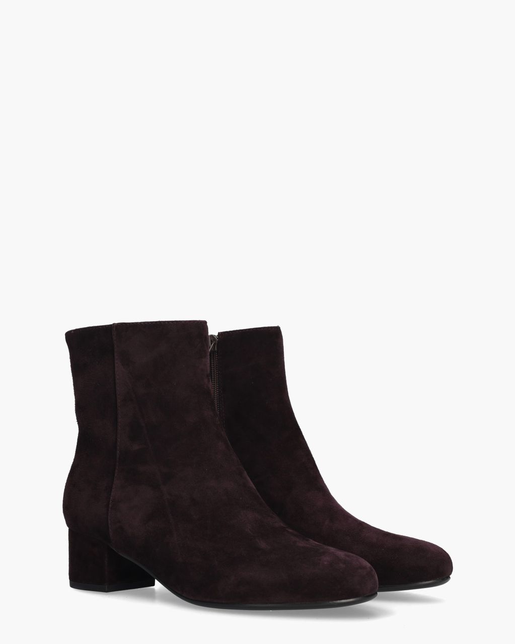 Bernarda Aubergine Dames Enkellaarsjes