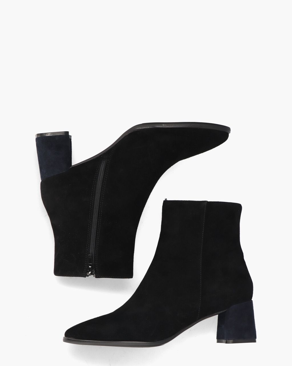 Vika Zwart Dames Enkelboots