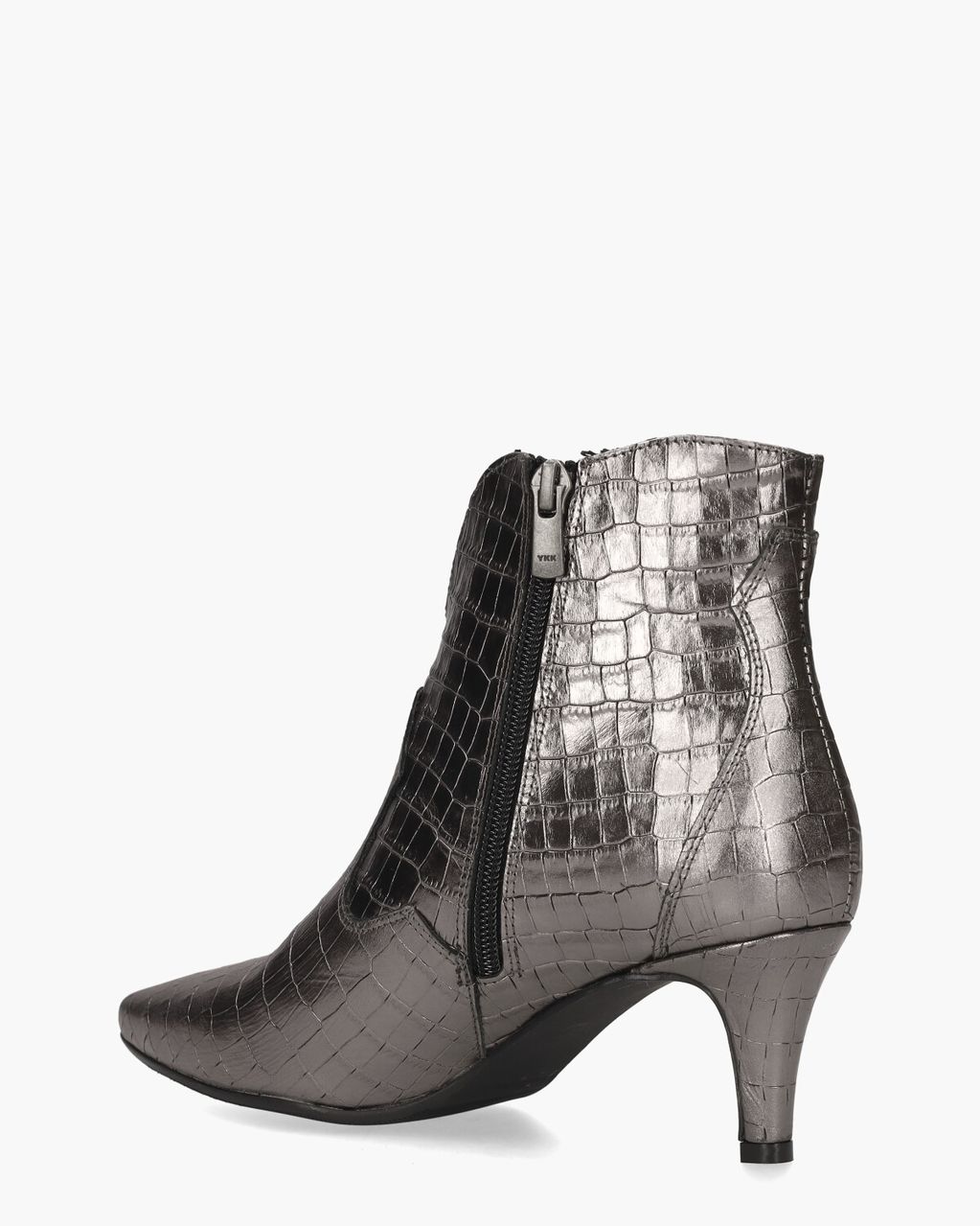Evi-4 Zilvergrijs Dames Enkelboots